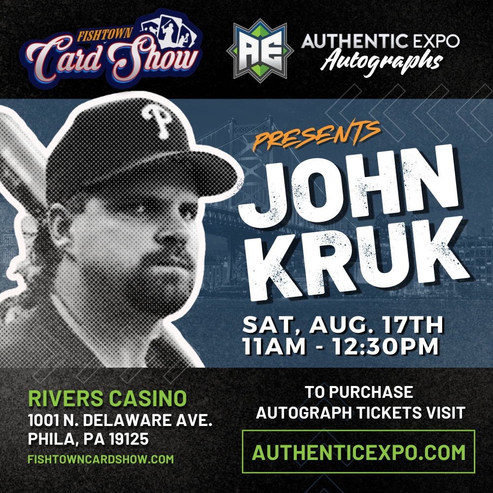 John Kruk Autograph Tickets – Authentic Expo